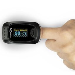 BPL Medical Technologies Smart Oxy Finger Tip Pulse Oximeter (Black)|High Accuracy|SPO2|Perfusion Index| OLED Display| CE Certified| Heart Rate| - Black-10