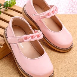 Babyoye Velcro Closure Solid Ballerina - Pink-image-57