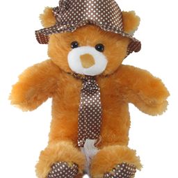Tickles Cute Cap Teddy Stuffed Soft Plush Toy for Kids Boys & Girls Birthday Gift (Size: 45 cm Color: Brown)-image-71
