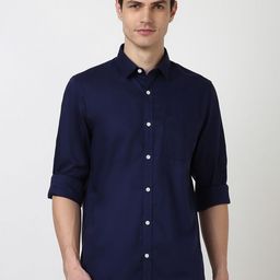 Peter England Casuals Men Slim Fit Opaque Casual Shirt-picture-23