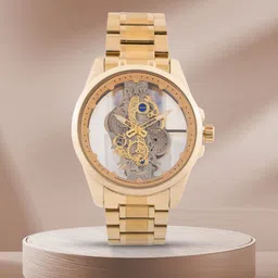 French Connection Men Embellished Dial & Stainless Steel Bracelet Style Straps Analogue Watch FCK1GM-29