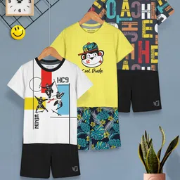 HELLCAT Boys Printed T-shirt with Shorts-image-70
