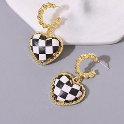 BEYTER Stainless Steel Contemporary Shaped Drop Earrings-36