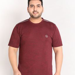 CHKOKKO Men Solid Round Neck T-Shirt-image-93
