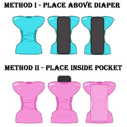 Fantasy India Cloth Diaper Nappies With Wet-Free Inserts for Babies (5 Layer Insert Pad For Cloth Diapers) - Assorted image 5