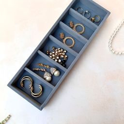 La Trove Grey Set of 1 Reusable Jewellery Organiser Organisers-13