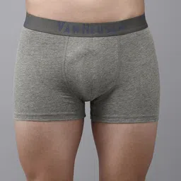 Van Heusen Men Grey Textured Soft Touch Superior Comfort Trunks 8905325599029-56