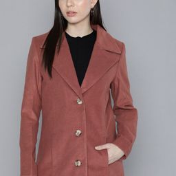 Chemistry Notched Lapel Collar Single Breasted Overcoat-image-5