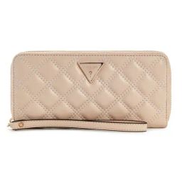 Guess Light Beige Quilted Giully Large Zip Around Wallet-image-86