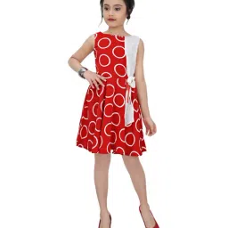 Tiny Girl Kids Red Floral Print Dress-image-56