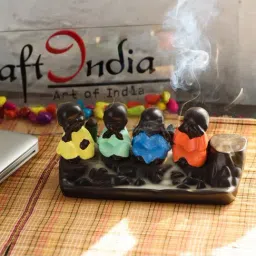 Handcrafted Set of 4 Meditating Buddha- For Home Decor| office Decor| Diwali Decor| Fengshui-image-75