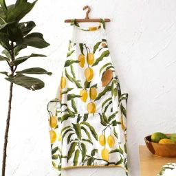 House This Manka Yellow Cotton Apron-image-32