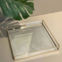 Mason Home Gold Mirror & Iron Milan Tray - Large-image-35
