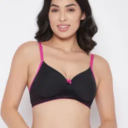 Clovia Black Non Wired Padded T-Shirt Bra-picture-31