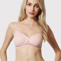 Van Heusen Comfort Fit Anti Bacterial Wireless Solid Crossover Bra - Peach Plum-image-50