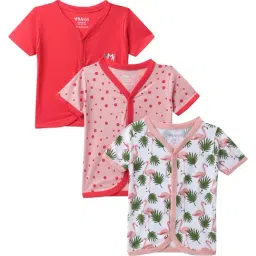 MiArcus Kids Multi Printed Open Vest (Pack Of 3)-image-0