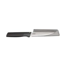 Joseph Joseph Black/Steel Stainless Steel 3 cm Serrated Knife - Set of 1-14