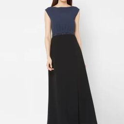 MISH Navy & Black Fit & Flare Dress-image-64