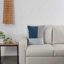 House This Jyamiti Blue & Grey Cotton Cushion Cover - Set of 1-image-63