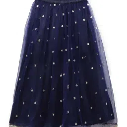 studiorasa Kids Navy Embroidered Skirt-image-23