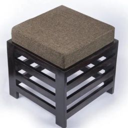 Ikiriya Houston Brown Sheesham Wood Stool for Living Room-image-1
