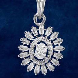 Taraash 92.5 Sterling Silver Pendant without Chain for Women-image-17
