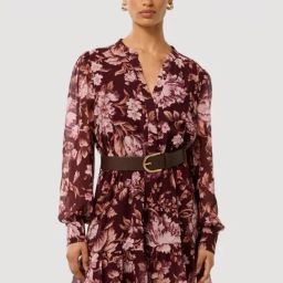 Hollie Petite Blouson Sleeve Mini Dress-image-85
