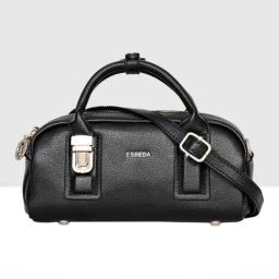 Esbeda Black Solid Small Handbag-18