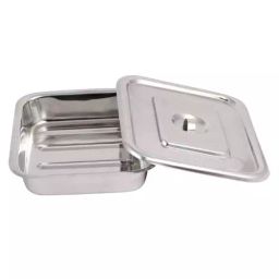 Florix Nation Surgical Instrument Tray with Cover Lid Stainless Steel 8x6 Inch, 0UD9-image-68