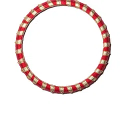 Taasha Craft Set Of 9 Stones Studded Thread Bangles image 4