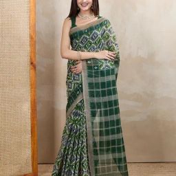 SHANVIKA Multi Pure Cotton Checks Saare-picture-16
