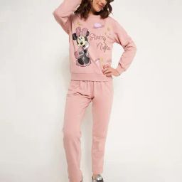MADAME M Secret Pink Printed Sports Tracksuit-37