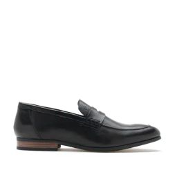 Arrow Men's Black Formal Loafers-image-2
