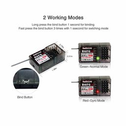 Radiolink R6FG RC Receiver R6FG 6 Channels 2.4GHz RC Receiver with Gyro, Surface Long Range Control RX for Vehicle Drifting/Crawler/Truck/Boat Works with Radio Controller RC4GS V3/RC6GS V3/RC4GS V2/RC6GS V2/T8FB/T8S - RS6093Radiolink R6FG RC Receiver R6FG 6 Channels 2.4GHz RC Receiver with Gyro, Surface Long Range Control RX for Vehicle Drifting/Crawler/Truck/Boat Works with Radio Controller RC4GS V3/RC6GS V3/RC4GS V2/RC6GS V2/T8FB/T8S - RS6093 image 3