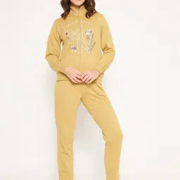 MADAME M Secret Beige Printed Sports Tracksuit-picture-20