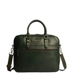 Gauge Machine Olive PU Medium Laptop Messenger Bag-image-54