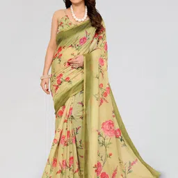 Moda Rapido Floral Zari Saree-image-75