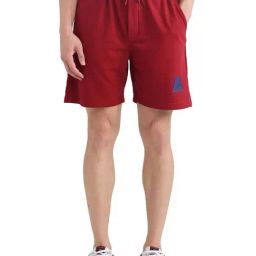 Rare Rabbit Red Oversized Fit Solid Shorts-picture-40
