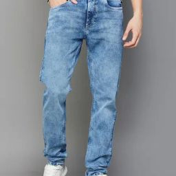 Fame Forever By Lifestyle Light Blue Regular Fit Jeans-picture-41