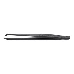 IDEAL-TEK Tweezer, Bent/Pointed, 110mm, 708.CF-0