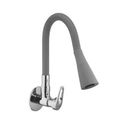 Jabra Dual Flow Sink Cock Dezo Series Brass Chrome Finish Wall Mount Grey-image-7
