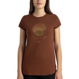 Van Heusen Brown Cotton Printed T-Shirt-image-68