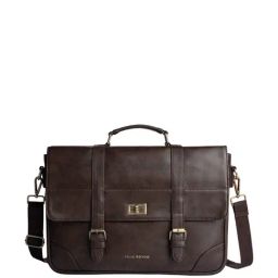 Gauge Machine Brown PU Medium Laptop Messenger Bag-image-7