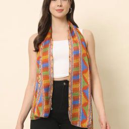 Trend Arrest Orange Printed Scarf-picture-11