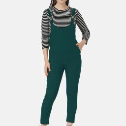 BUYNEWTREND Green Striped Jumpsuit-image-68