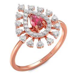 Joyalukkas 18k Rose Gold & Diamond Ring for Women-picture-30
