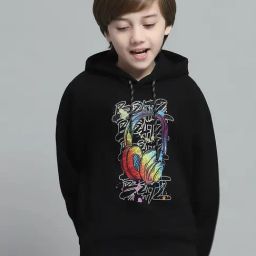 Monte Carlo Boys Printed Black Hooded Neck Full Sleeve Hoodie-image-31