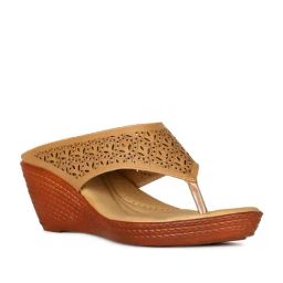 Bata Women's Tan Thong Wedges-picture-22