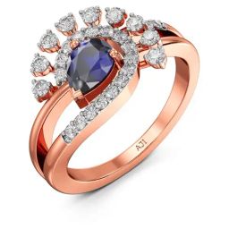 Joyalukkas 18k Rose Gold & Diamond Ring for Women-picture-21