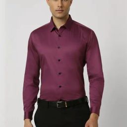 Van Heusen Purple Slim Fit Shirt-image-100